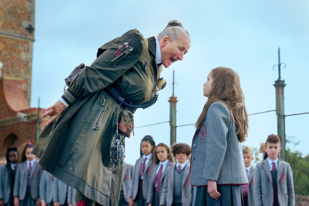 alisha weir and emma thompson in roald dahl's matilda the musical